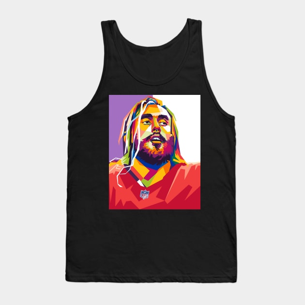 George Kittle Tank Top by cool pop art house